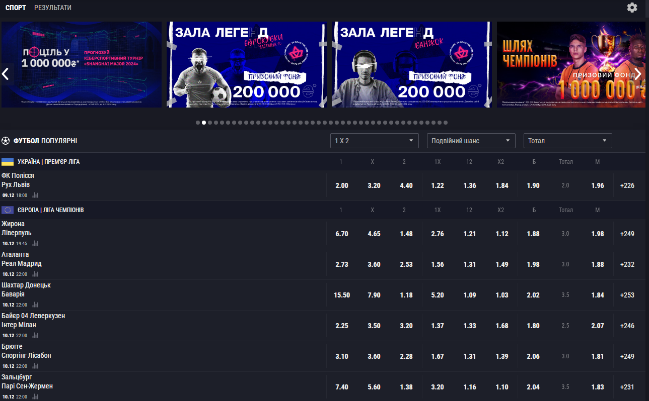 Как и где делать ставки на спорт в Украине